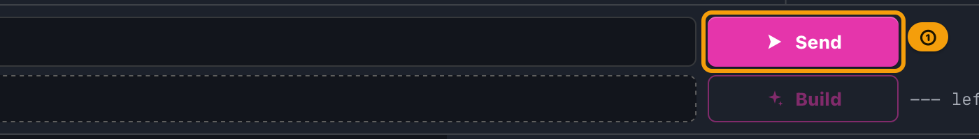 The send button in the top bar, just right of the URL